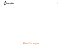 Tablet Screenshot of cenergise.com